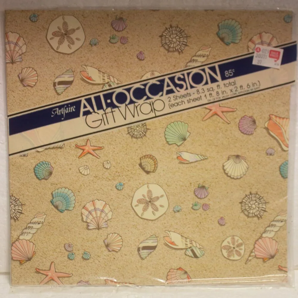 Vintage All Occasion Flat Wrap 20x30 Sheets New Old Stock Unopened Lot of 6